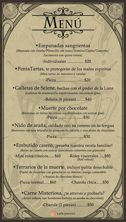 🕯️Menú Pazuzu🕯️